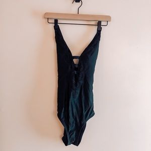 Mossimo Supply Co. Crochet Trim One Piece Swimsuit